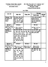 Đề kiểm tra học kỳ I - Năm học 2016 - 2017 môn Sinh học, khối 9